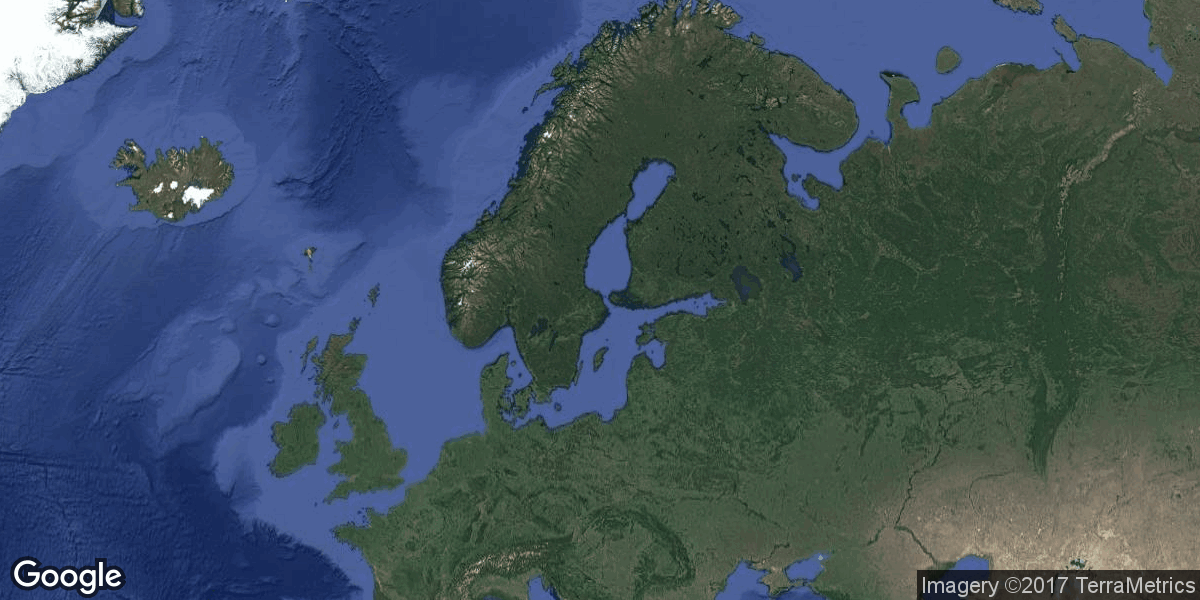 Weather forcast for Sweden