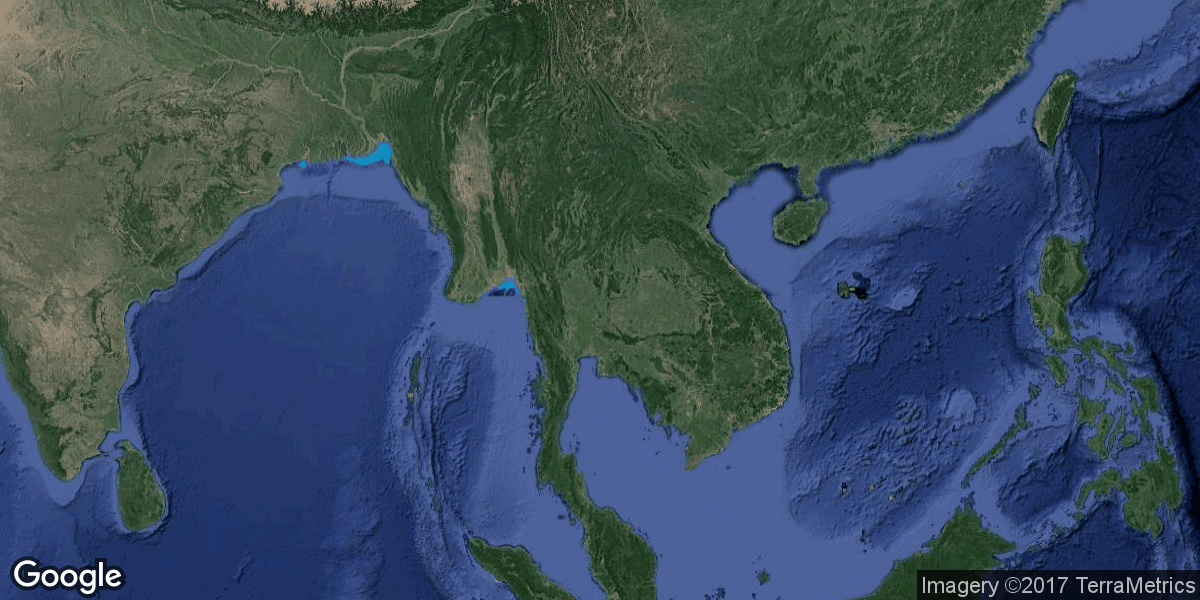 Weather forcast for Thailand